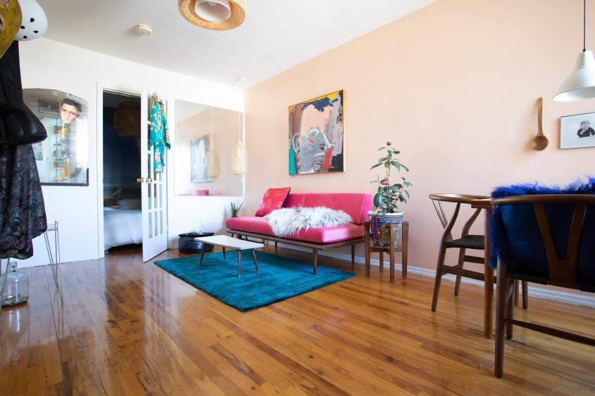 Small and Colorful Cheery Brooklyn Rental Apartment Apartment Therapy